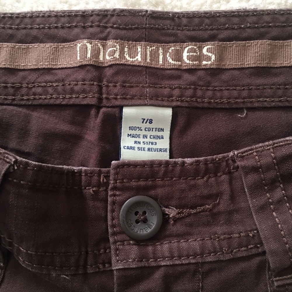 Juniors Brown cargo style pants